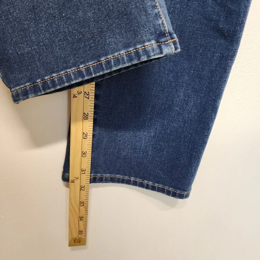 Liverpool Womens Straight Leg Jeans Size 6 28x32 Medium Wash Stretchy Soft Sadie